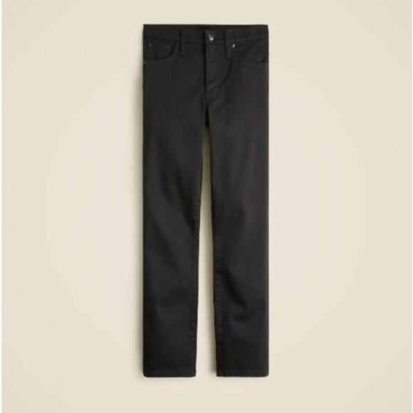 J. Crew Women's Mid Rise Straight Petite Slim Jean CC546 True Black Size P27 NWT - Picture 3 of 4